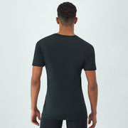 Hanes Moves Men's X-Temp Performance T-Shirts, Breathable Mesh Back, Moisture-Wicking, Odor Guard, 4-Way Stretch, Black and Grey, 3-Pack MOVCD3