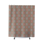 Victoria Classic Pintucket Fabric Shower Curtain,  Whitney Brown