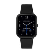 Armitron Connect 42/1000DGBKWM Unisex Eclipse Smartwatch - Make and Receive Calls - Black Silicone Band