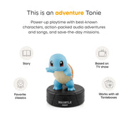 Tonies Squirtle Audio Toy Figurine, Battery-Powered Plastic Pokmon Character, Ages 5+, 67 Minutes Storytelling, 11003602-02