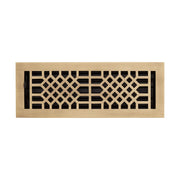 Signature Hardware Antique Style Brass Floor Register, 4