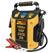 EverStart J5CPDE Jump Starter Power Station 1400 Peak Amps 500W Inverter 120 PSI Compressor