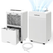 HUMSURE 19-Pint Basement Dehumidifier with Drainage Hose and Automatic Defrosting for 1,450 Sq. Ft. Spaces