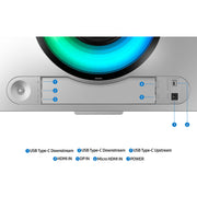 Samsung Odyssey OLED G9 Curved 49-Inch Dual QHD 240Hz 0.03ms Gaming Monitor, Glare Free, FreeSync Premium Pro, G-Sync Compatible, Silver