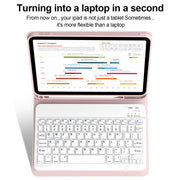 Aoub iPad Keyboard Case with Detachable Wireless Bluetooth Keyboard, Pencil Holder, Multi-Angle Stand, Pink, Compatible with 11th Gen 11 in 2025 and 10th Gen 10.9 in 2022