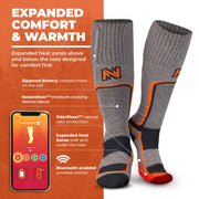 Mobile Warming Mwus22220523 Pro Heated Merino Socks - XL