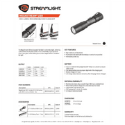 Streamlight MegaStream USB Rechargeable Flashlight, 1800 Lumens, 322m Beam, Black Aluminum, 66210