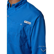 Columbia Tamiami II Long-Sleeve Button-Down Shirt - Vivid Blue - XLT