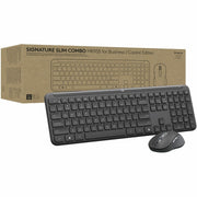 Logitech Signature Slim Wireless Keyboard and Mouse Combo, Business Copilot Edition, Bluetooth and Logi Bolt Connectivity, Quiet Typing, Black, 920-013271