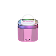 Aiwa AI6029 Light up Wireless Karaoke Speaker, Pop Pink