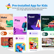 DOMATON Kids Tablet 10 inch, Tablets for Kids, 4+64GB, Android 13, Parental Controls, Pre-Installed Kids Contents, 6000mAh Battery, Dual Camera, Google Play Store, Kids YouTube, Kids Computer Case with Stand