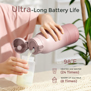 Momcozy Portable Bottle Warmer, 17oz Capacity, Dual Heating Modes, Leak-Proof Design, BPA-Free