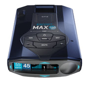 ESCORT MAX 360 MKII Bluetooth Radar Detector Blue Edition 360 Awareness Exceptional Range Apple CarPlay & Android Auto