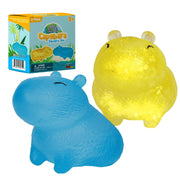 Power Your Fun Capybara Squishy Toy 2 Pack Soft Silicone Stress Relief Fidget STEM Toys for Kids (Blue & Yellow)
