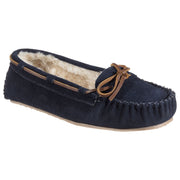 Minnetonka Moccasin Cally Moccasin Slippers for Ladies - Dark Navy - 8M