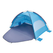 KFFKFF Beach Canopy Tent for 3 People, UPF 50+ Sun Protection, Lightweight Portable Sun Shelter with Carry Bag and Sand Pockets, Easy Setup