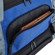 Travelers Club Luggage Protege 36 in Jumbo Drop-Bottom Rolling Travel Duffel Bag, Blue and Black, Extra Large, Polyester PG97-170-028-05