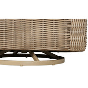 Better Homes & Gardens BH5708811816077 Bellamy Outdoor 1pk Swivel Glider Chair, Tan Wicker/Cream Cushion
