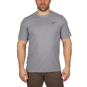 Milwaukee 414G-M WORKSKIN Lightweight Performance Shirt - Short Sleeve, Gray, M