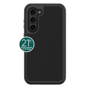 onn. WIABLK100127601 Samsung Galaxy S23 5G Rugged Phone Case With Holster, Black