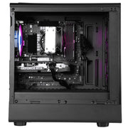 Advanced Battlestations ABS Cyclone M Aqua Gaming Desktop Computer, Intel Core i5-14400F, MSI GeForce RTX 5060 8GB GDDR7, 16GB DDR4 RAM, 1TB PCIe 4.0 NVMe SSD, Windows 11 Home, Black