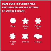 Troy-Bilt 21 in. 3-in-1 Mulching Lawn Mower Blade, Bagging and Side Discharging, Bow-Tie Center Hole, Black, 490-100-Y084