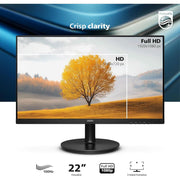 Philips 221V8LB 22 inch Class Thin Full HD (1920 x 1080) Monitor, Black