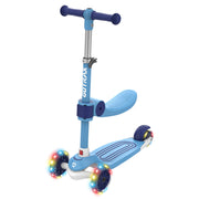 GOTRAX BoblooPro Kids Kick Scooter with LED Light-Up Wheels, Adjustable Handlebars, Foldable Removable Seat, Pink