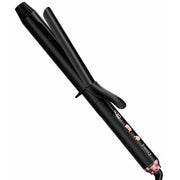 Farery Long Barrel Curling Iron, 1.25 Inch Ceramic Tourmaline Barrel Infused with Argan Oil and Keratin, 11 Adjustable Heat Settings, Includes Clips and Silicone Pad, Black FA099-32-B