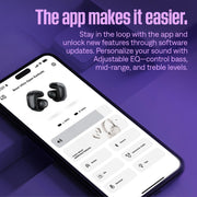 Bose Ultra Open Earbuds with OpenAudio Technology, Bluetooth 5.3, IPX4 Water Resistant, Chilled Lilac, 26.5 Hours Playtime