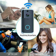 Jocestyle 832837A9 V5 Wireless Smart Gatebell HD 720P WiFi Home Security Camera with 2CH Audio/Motion Detection