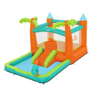 H2OGO! 53471E Kids Tropical Inflatable Mega Bouncer with Slide and Splash Pool