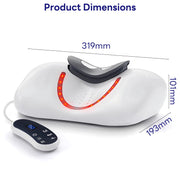 INSMART EMS Neck Massager, Portable Cervical Stretcher with Airbag Massage, Smart Heat Therapy, 9 Intensity Levels, LCD Remote Control