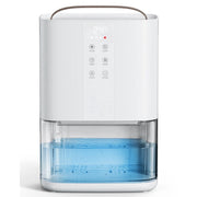 Kloudic Dehumidifier, 90 oz Portable Water Tank, Dual Semiconductor Cooling, Auto Defrost, Washable Filter, Quiet Sleep Mode, Timer, White, DH-CS22