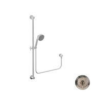 Newport Brass 280F/15 Contemporary 36-Inch Slide Bar Handshower Kit, Polished Nickel