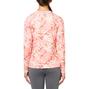 Columbia PFG Super Tidal Tee Long-Sleeve Shirt - Tiki Pink Undertow - M