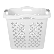 Home Logic 2 Bushel Lamper Laundry Basket with Silver Handles, Black, 2 Pack