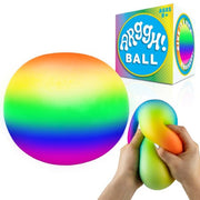 Power Your Fun Fidget Toy Rainbow Color Squishy Stress Arggh Ball Sensory Toy
