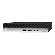 HP ProDesk 400 G4 Mini Desktop Computer, 8th Gen Intel Core i3 8100T 3.1 GHz, 4 GB DDR4 RAM, 500 GB HDD, UHD Graphics 630, Windows 10 Pro, US Keyboard