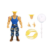 Jada Toys Guile Player 2 1:12 Scale Action Figure with Interchangeable Heads and Hands, Multicolor, 8 in