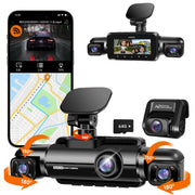 HUPEJOS V60-64 Dash Cam Front and Rear Inside