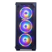 MXZ Gaming Desktop Computer, AMD Ryzen 5 5500, NVIDIA RTX4060 Graphics, 16GB DDR4 3200 RAM, 1TB NVME SSD, Six RGB Fans, Wi-Fi, Windows 11 Pro Ready, MXZ011