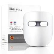 HIME SAMA Wireless LED Face Mask, Red and Blue Light Therapy with Infrared Technology, Wireless Skin Care Device