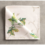 Aspero Maison d' Hermine Cotton Cloth Napkins Set of 4, 20 in x 20 in, Lumina Color, Hand-Painted Watercolor Design