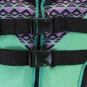 Body Glove Phantom Womens Life Jacket, Durable Yamamoto Neoprene, Beveled Soft PVC Foam, Aqua/Purple, Medium