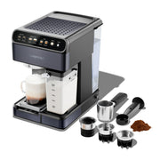 Chefman RJ54-I-SV-BLK-WM 20-Bar, 2-Cup Black Stainless Espresso Machine