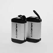 Muddy 990430450 3-in-1 Rechargeable Hand Warmers Set, Power Bank, LED Flashlight, Silver, Pack of 2