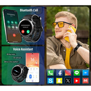 Tikland 1.39 Smartwatch with Bluetooth for Men, Black