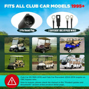 DUOYI 48V 18A Automatic Lead Acid Golf Cart Battery Charger, Smart Fast Charging, IP67 Waterproof, Aluminum Body, 16ft Cord, MMT636