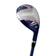 Wilson Women's Profile Golf Club Set, 11-Piece Left-Handed, Graphite Shafts, Navy Rose Gold Silver, with Lightweight Cart Bag